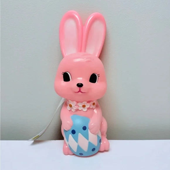 New! Target Spritz 11.8” Pink Bunny w/Egg Lit Decorative Easter Spring Blow Mold - Picture 4 of 6